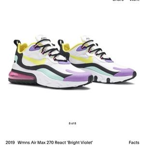 Air Max 270 React 'Bright Violet